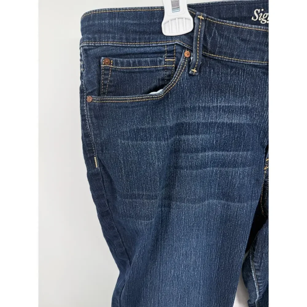 Levi Strauss Signature Modern Bootcut Stretch Dark Wash Jeans Womens 38x31